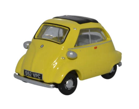 Oxford Diecast 76IS004 BMW Isetta Yellow OO Gauge