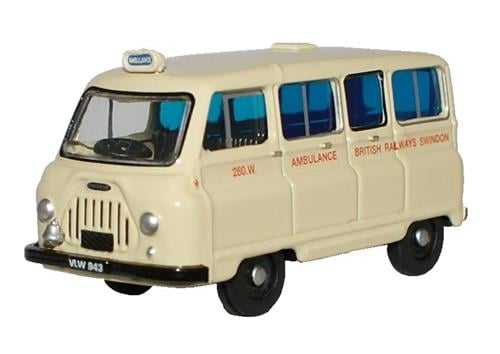 Oxford Diecast 76JM019 Morris J2 Ambulance British Railways OO Gauge