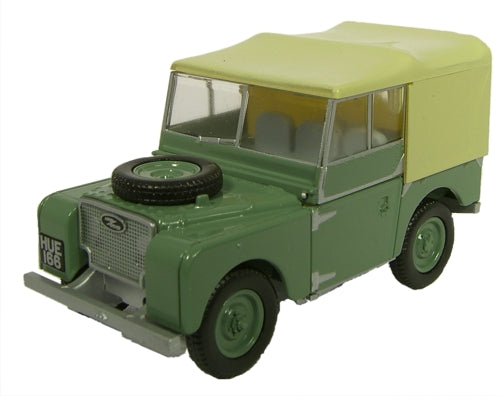 Oxford Diecast 76LAN180001 Land Rover Series I 80'' Sage Green (HUE) OO Gauge
