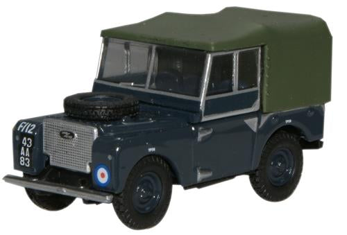 Oxford Diecast 76LAN180004 Land Rover Series I 80'' Canvas RAF OO Gauge