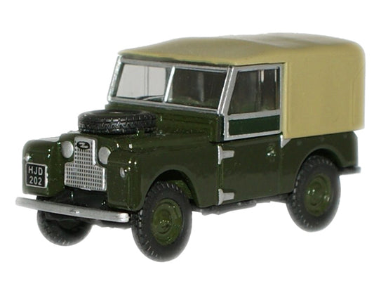 Oxford Diecast 76LAN188009 Land Rover Series I 88'' Canvas Bronze Green OO Gauge