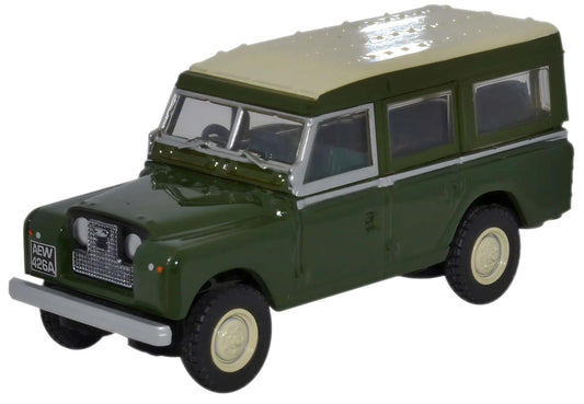 Oxford Diecast 76LAN2002 Land Rover Series II Station Wagon Bronze Green OO