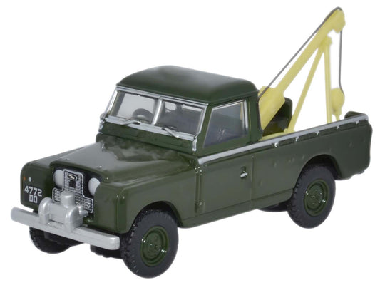 Oxford Diecast 76LAN2009 Land Rover Series II Tow Truck Bronze Green OO Gauge