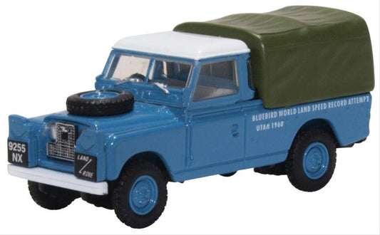 Oxford Diecast 76LAN2020 Land Rover Series II Canvas Bluebird Land Speed Rec. OO