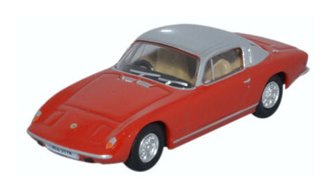 Oxford Diecast 76LE003 Lotus Elan Plus2 Red/Silver OO Gauge