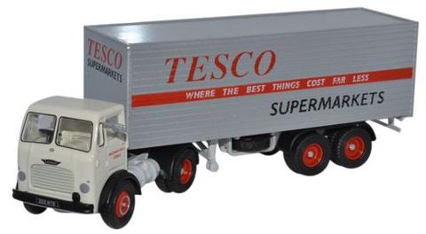 Oxford Diecast 76LO001 Leyland Octopus Beaver Box Trailer Tesco OO Gauge