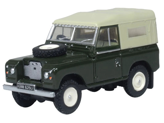 Oxford Diecast Land Rover Series IIa SWB Canvas Bronze Green OD76LR2AS005 OO