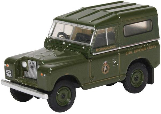 Oxford Diecast 76LR2S005 Land Rover Series II Hard Back Civil Defence OO Gauge