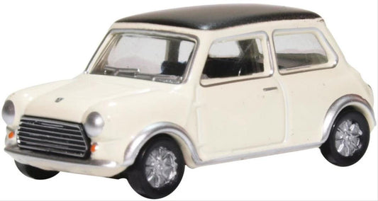 Oxford Diecast 76MCS004 Mini Cooper S MkII Snowberry White/Black OO Gauge