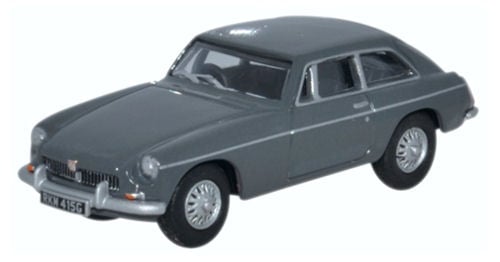 Oxford Diecast 76MGBGT002 MGB GT Grampian Grey OO Gauge
