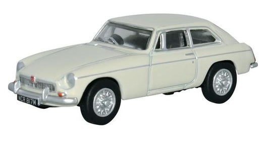 Oxford Diecast 76MGBGT003 MGB GT Glacier White OO Gauge