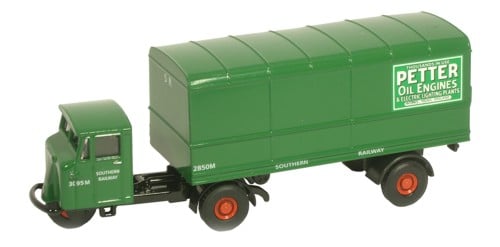Oxford Diecast 76MH008 Mechanical Horse Box Van SR OO Gauge