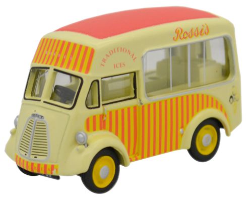 Oxford Diecast 76MJ003 Morris J Type Ice Cream Van Rossis OO Gauge