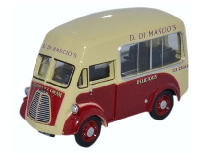Oxford Diecast 76MJ011 Morris J Type Ice Cream Van Di Mascios OO Gauge