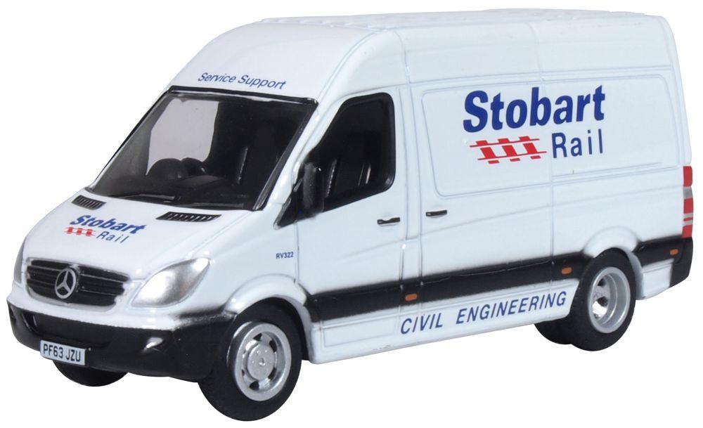 Oxford Diecast 76MSV002 Mercedes Sprinter Van Stobart Rail OO Gauge