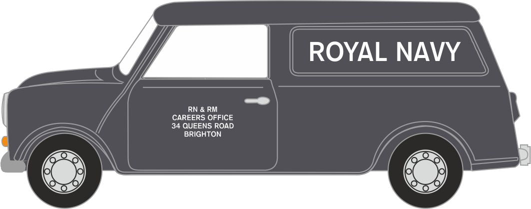Oxford Mini Van Royal Navy OD76MV032 OO Gauge