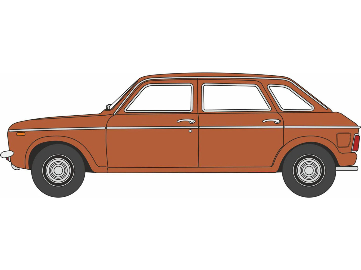 Oxford Diecast Austin Maxi Russet Brown OD76MX005 OO