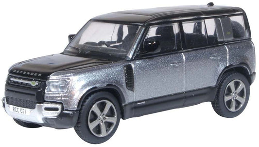 Oxford Diecast 76ND110X002 Land Rover Defender 110X Eiger Grey OO Gauge