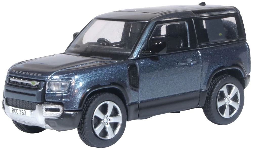 Oxford Diecast 76ND90002 Land Rover Defender 90 Tasman Blue OO Gauge