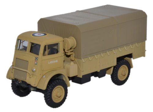 Oxford Diecast 76QLD004 Bedford QLD RASC 30 Corps 8th Army 1942/3 OO Gauge