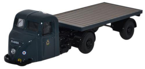 Oxford Diecast 76RAB011 Scammell Scarab Flatbed Trailer RAF OO Gauge