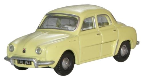Oxford Diecast 76RD002 Renault Dauphine Yellow OO Gauge