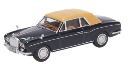 Oxford Diecast 76RRC001 Rolls Royce Corniche Convertible Indigo Blue OO Gauge