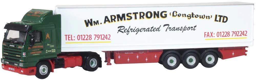Oxford Diecast 76S143005 Scania 143 40ft Refrigerated Trailer W. Armstrong OO