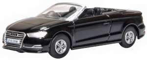 Oxford Diecast 76S3002 Audi S3 Cabriolet Mythos Black OO Gauge