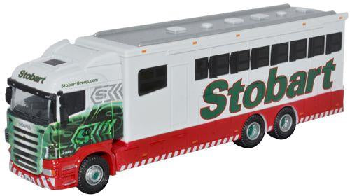 Oxford Diecast 76SHL02HB Scania 420 Highline Horsebox Eddie Stobart OO Gauge