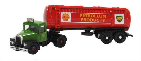Oxford Diecast 76SHT001 Scammell Highwayman Tanker Shell/BP OO Gauge
