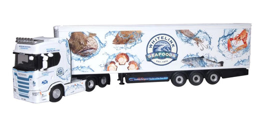 Oxford Diecast 76SNG001 Scania S Series Highline Fridge Whitelink Seafoods OO