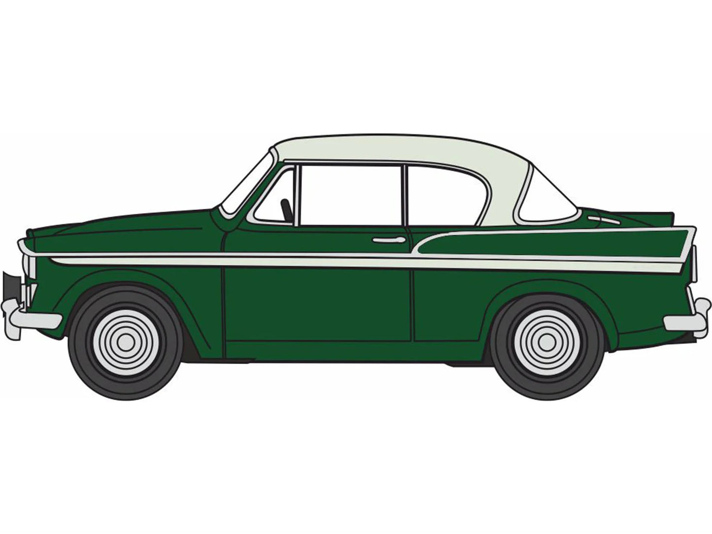 Oxford Diecast Sunbeam Rapier MkIII Velvet Green/Sage Green OD76SR008 OO