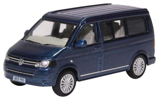 Oxford Diecast 76T5C001 VW T5 California Camper Metallic Night Blue OO Gauge