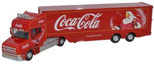 Oxford Diecast 76TCAB004CC Scania T Cab Coca Cola Box Trailer OO Gauge