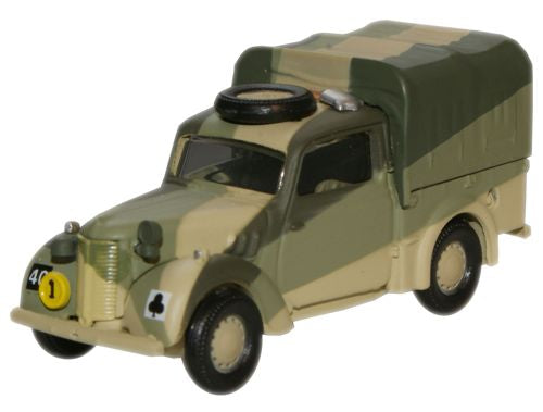 Oxford Diecast 76TIL003 Austin Tilly 11th African Div Sudan '41 Caunter Sch. OO