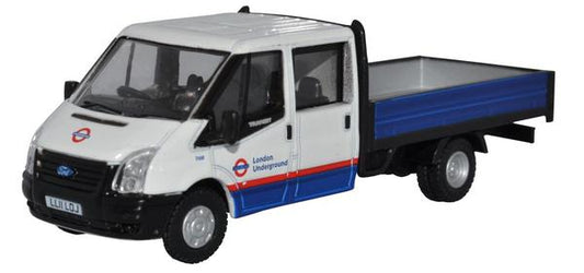 Oxford Diecast 76TPU003 Ford Transit Dropside London Underground OO Gauge