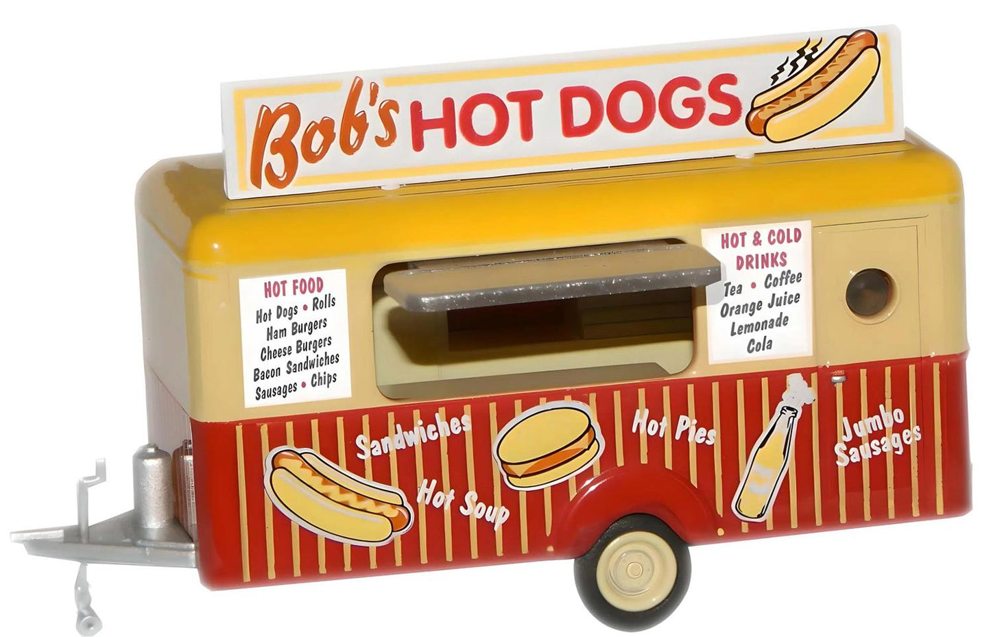 Oxford Diecast 76TR001 Mobile Trailer Bob's Hot Dogs OO Gauge