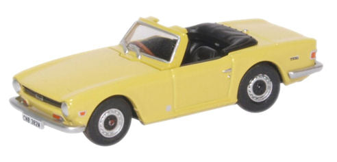 Oxford Diecast 76TR6001 Triumph TR6 Mimosa Yellow OO Gauge