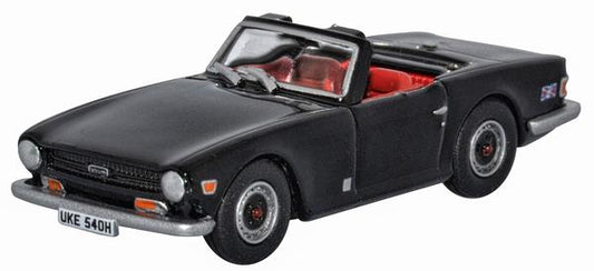 Oxford Diecast 76TR6004 Triumph TR6 Black OO Gauge