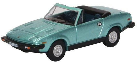 Oxford Diecast 76TR7002 Triumph TR7 Convertible Persian Aqua Metallic OO Gauge