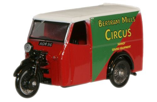 Oxford Diecast 76TV001 Tricycle Van Bertram Mills OO Gauge
