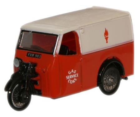 Oxford Diecast 76TV004 Tricycle Van Gas and Coke Service OO Gauge