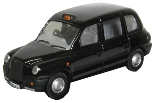 Oxford Diecast 76TX4001 TX4 Taxi Black OO Gauge