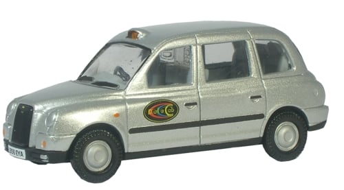 Oxford Diecast 76TX4004 TX4 Taxi Dial A Cab OO Gauge