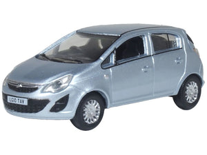 Oxford Diecast Vauxhall Corsa Silver Lightning OD76VC006 OO Gauge