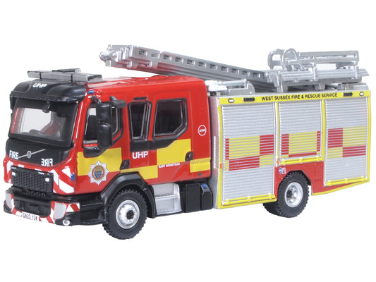 Oxford Volvo FL Emergency 1 Pump Ladder West Sussex Fire Rescue OD76VEO004 OO Gauge