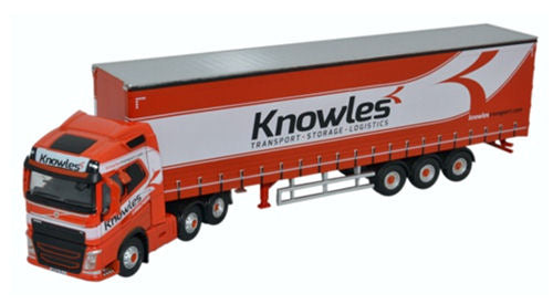 Oxford Diecast 76VOL4003 Volvo FH4 (G) Curtainside Knowles OO Gauge