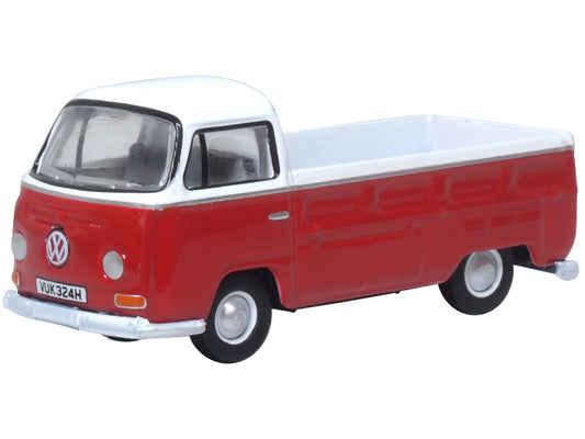 Oxford Diecast VW Bay Window Pick Up Poppy Red/White OO Gauge 76VW033