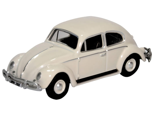 Oxford Diecast 76VWB008 VW Beetle Lotus White OO Gauge